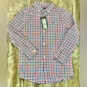 Boy’s Vineyard Vines Performance Button Up - Small 8/10 - New With Tags